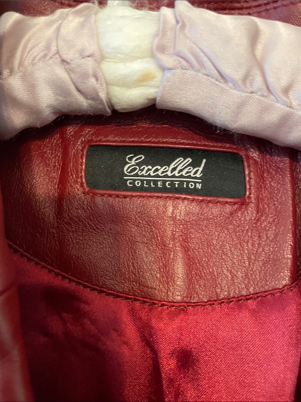 Excelled Vintage with Tags Classic Burgundy Leather Long Jacket - Picture 2 of 7